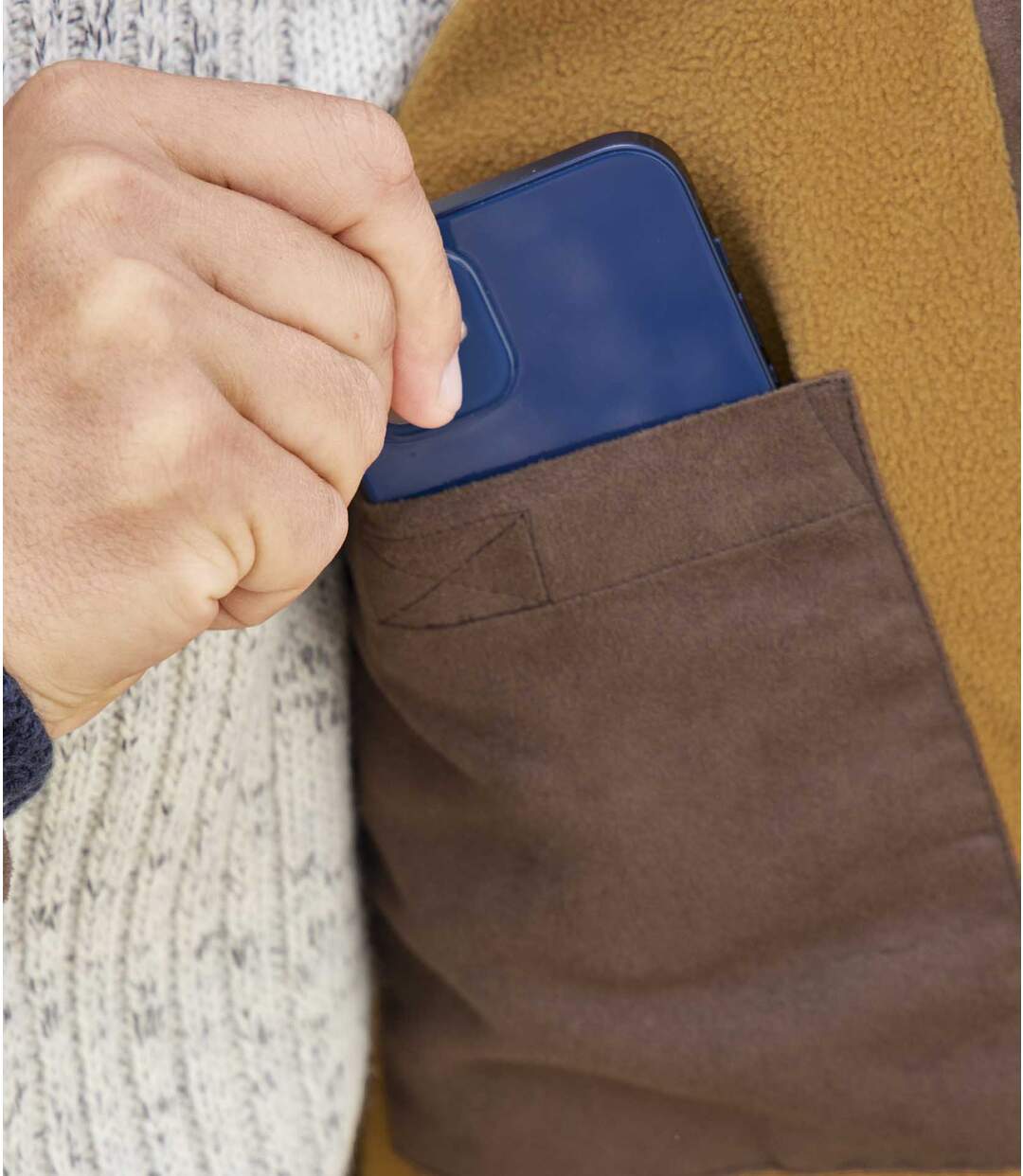 Blouson Suédine Doublé Polaire