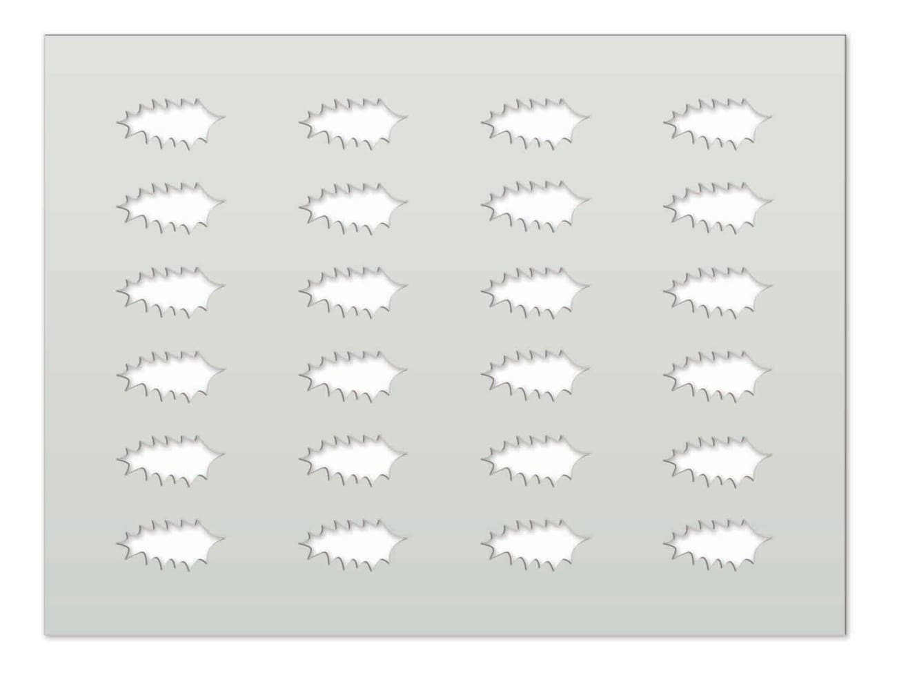 Chablon en silicone - feuille de houx - 39 x 29 cm