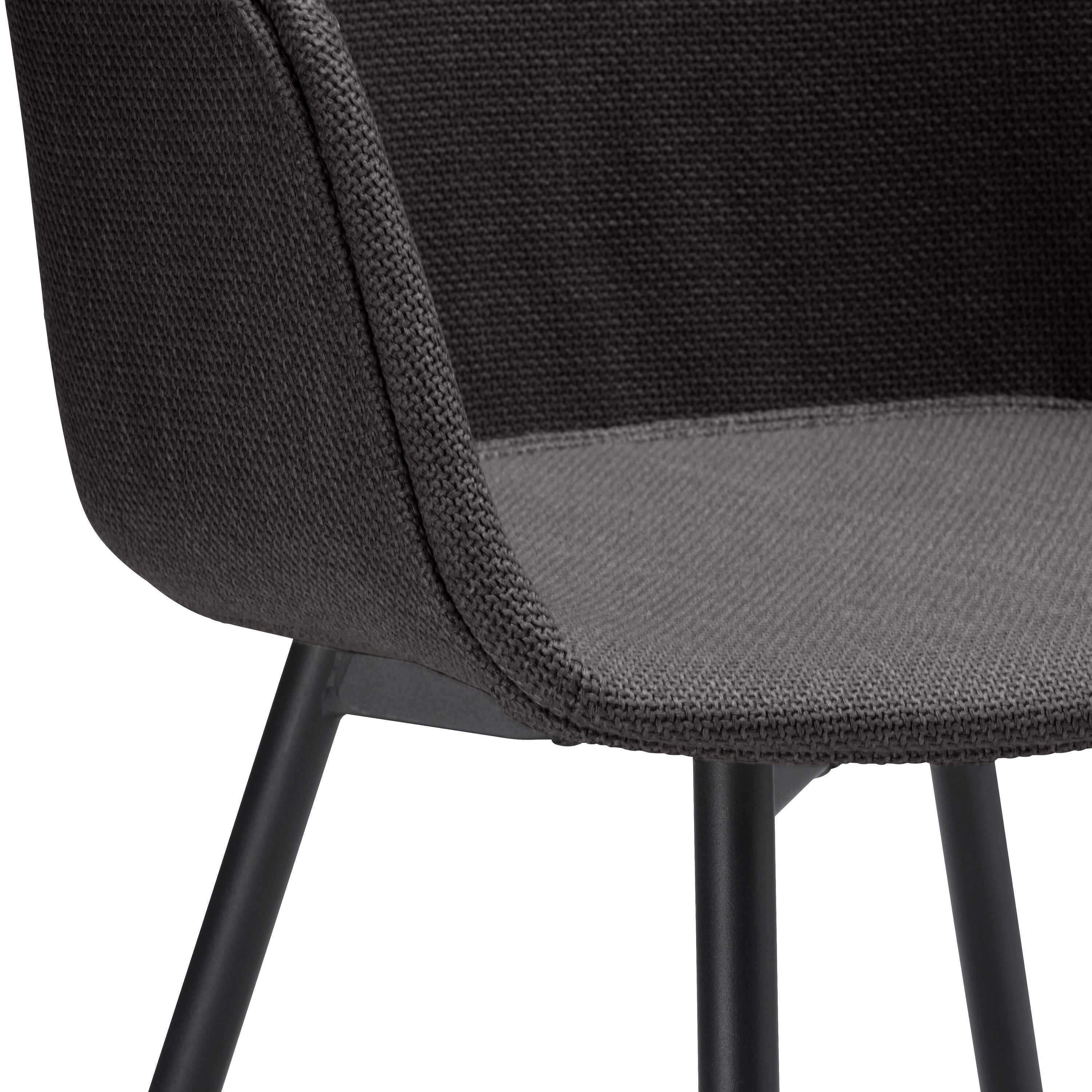 GIANNI Stuhl - Anthrazit / B: 53.5 cm x T: 55.0 cm x H: 84.0 cm