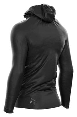 Veste imperméable Compressport Hurricane Waterproof 10/10 Noir