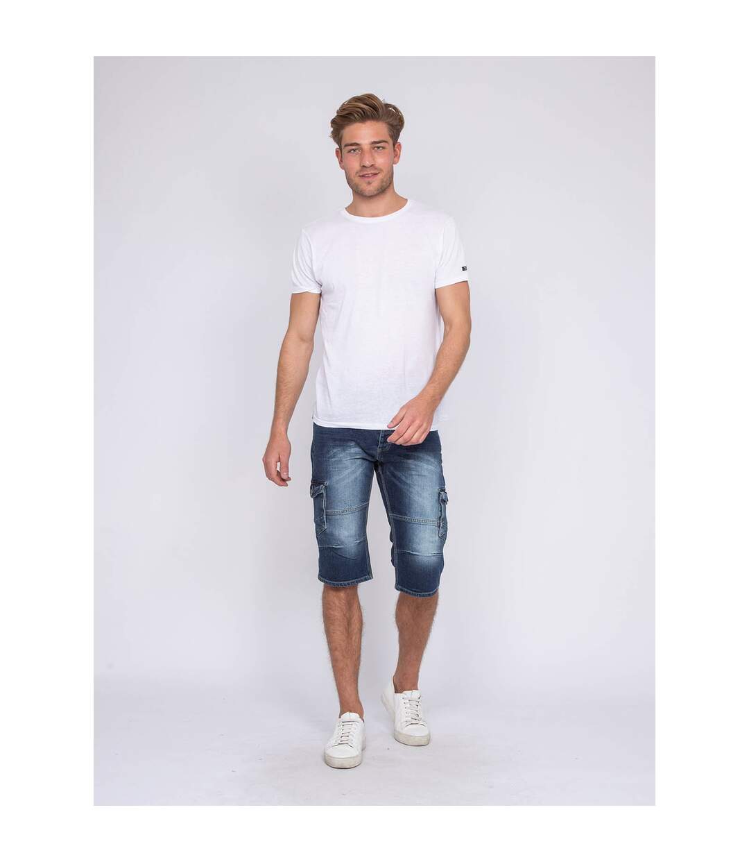 Pantacourt battle en jean BONACRI DK BLUE