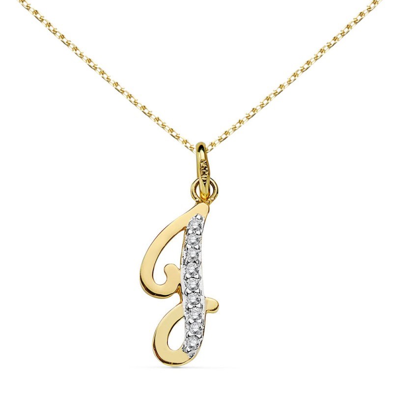Collier - Pendentif Initiale Lettre 