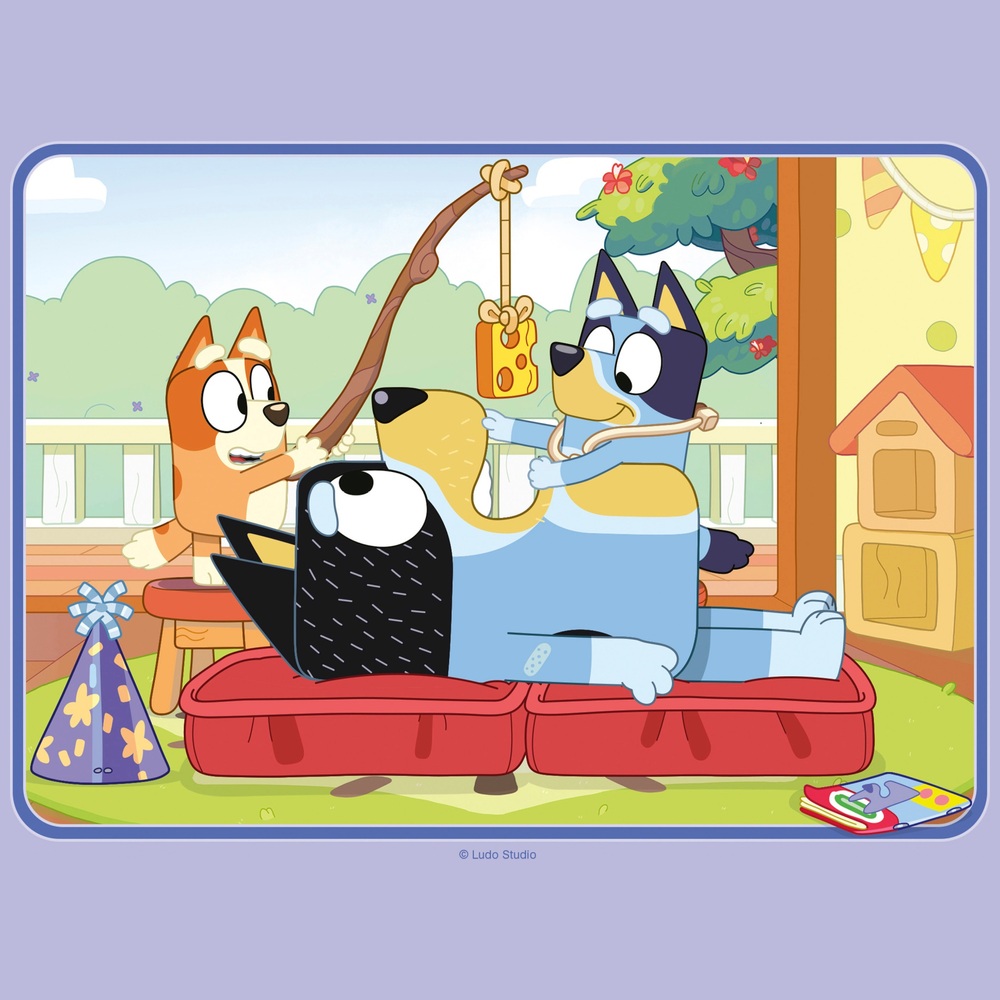 Ravensburger Bluey 4er-Packung (12, 16, 20, 24 Teile) Puzzles