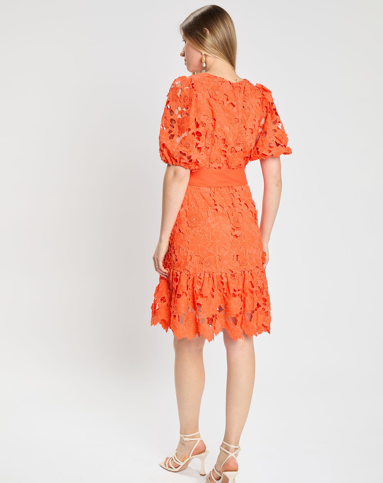Derhy Robe Peisey imprimée orange