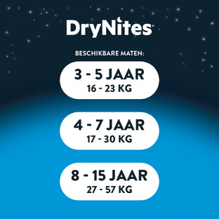 Huggies DryNites Boys Tiener Maat L (27-57kg) 9ST