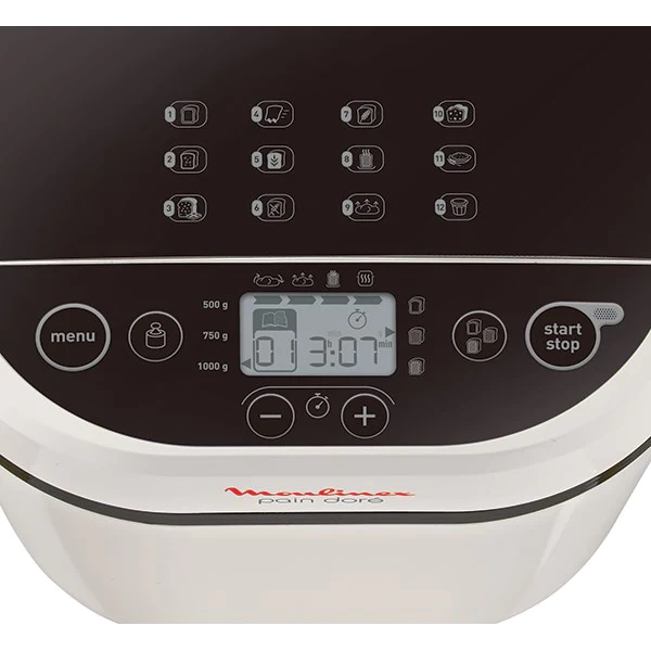 Machine à pain blanche 720 W 12 programmes coloris blanc OW210130 Moul
