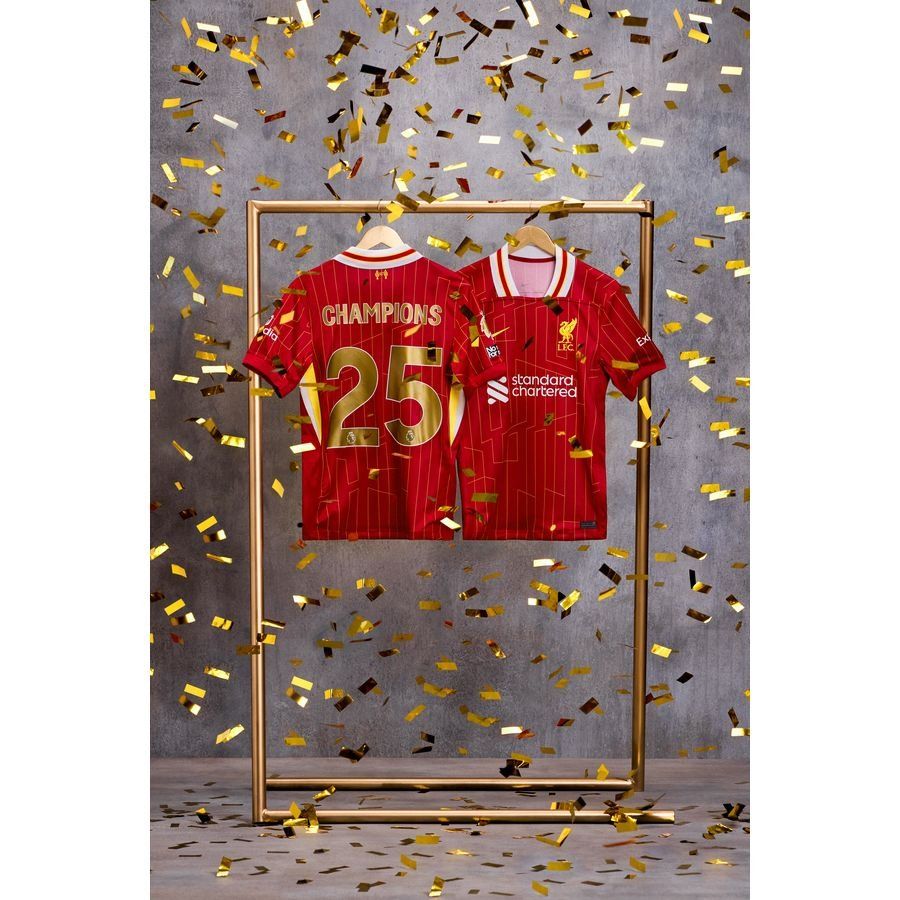 Liverpool Maillot Domicile 2024/25 Enfant Champions 25   Premier League Champions Badge de Manche