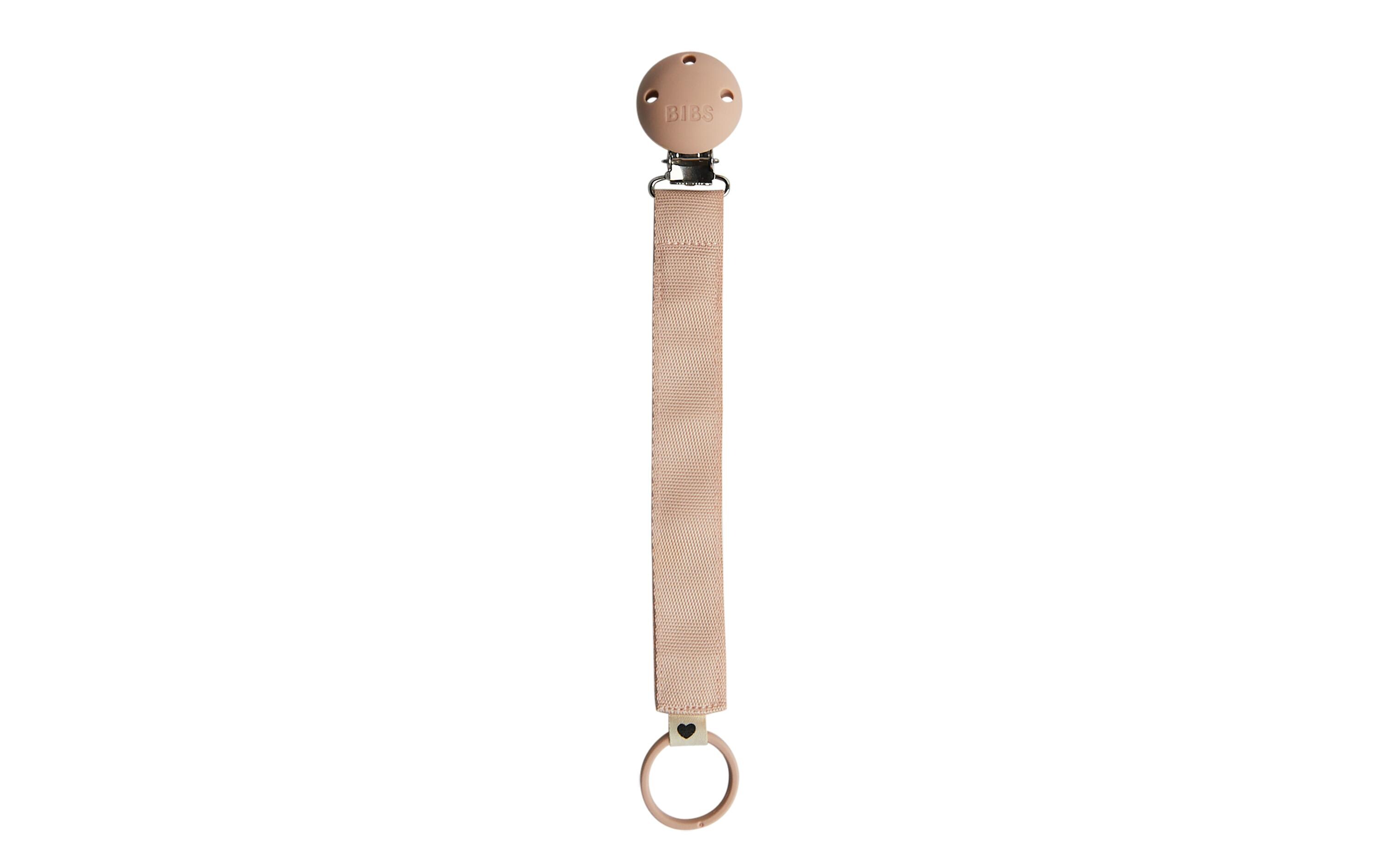Nuggikette ribbon BlushPraktischer Schnullerclip für den Alltag