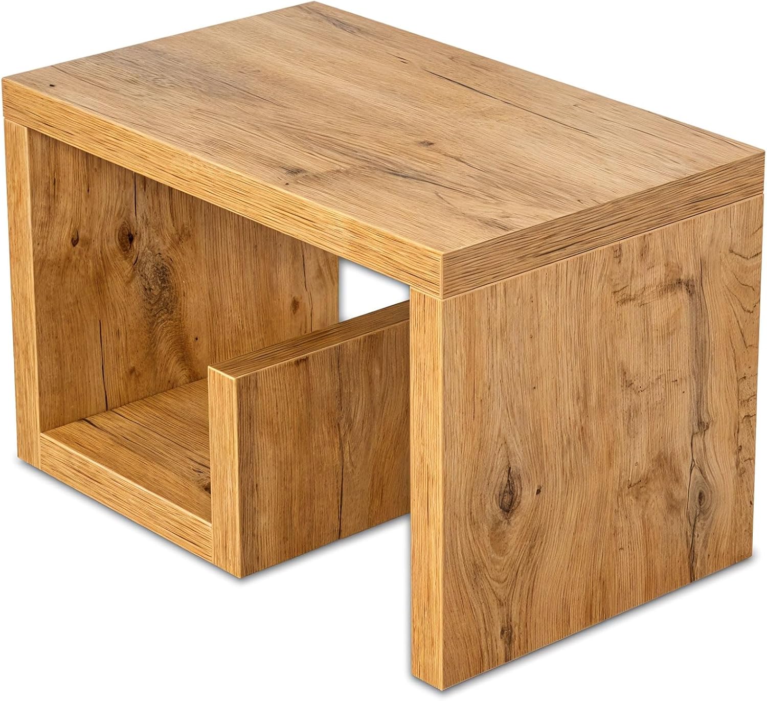levandeo Couchtisch Gustav Wildeiche Eiche B x H x T: 59x37x36cm Holz Beistelltisch Keine Montage Fest Verleimt Wohnzimmertisch