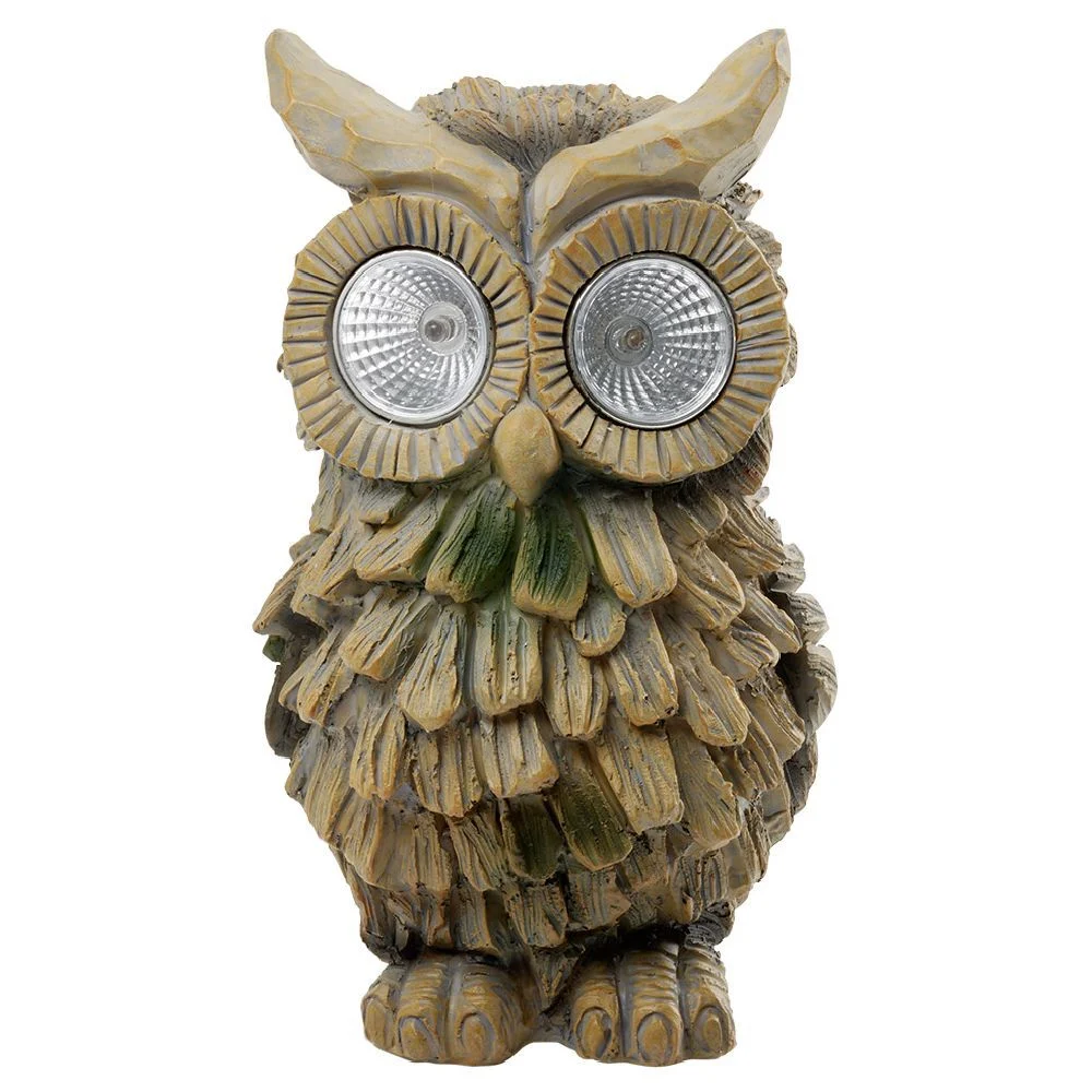 Animal décoratif solaire Écureuil ou Hibou H20cm
