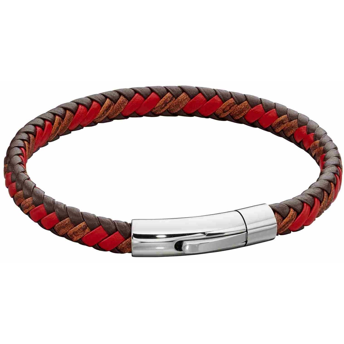 Bracelet cuir en acier inoxydable