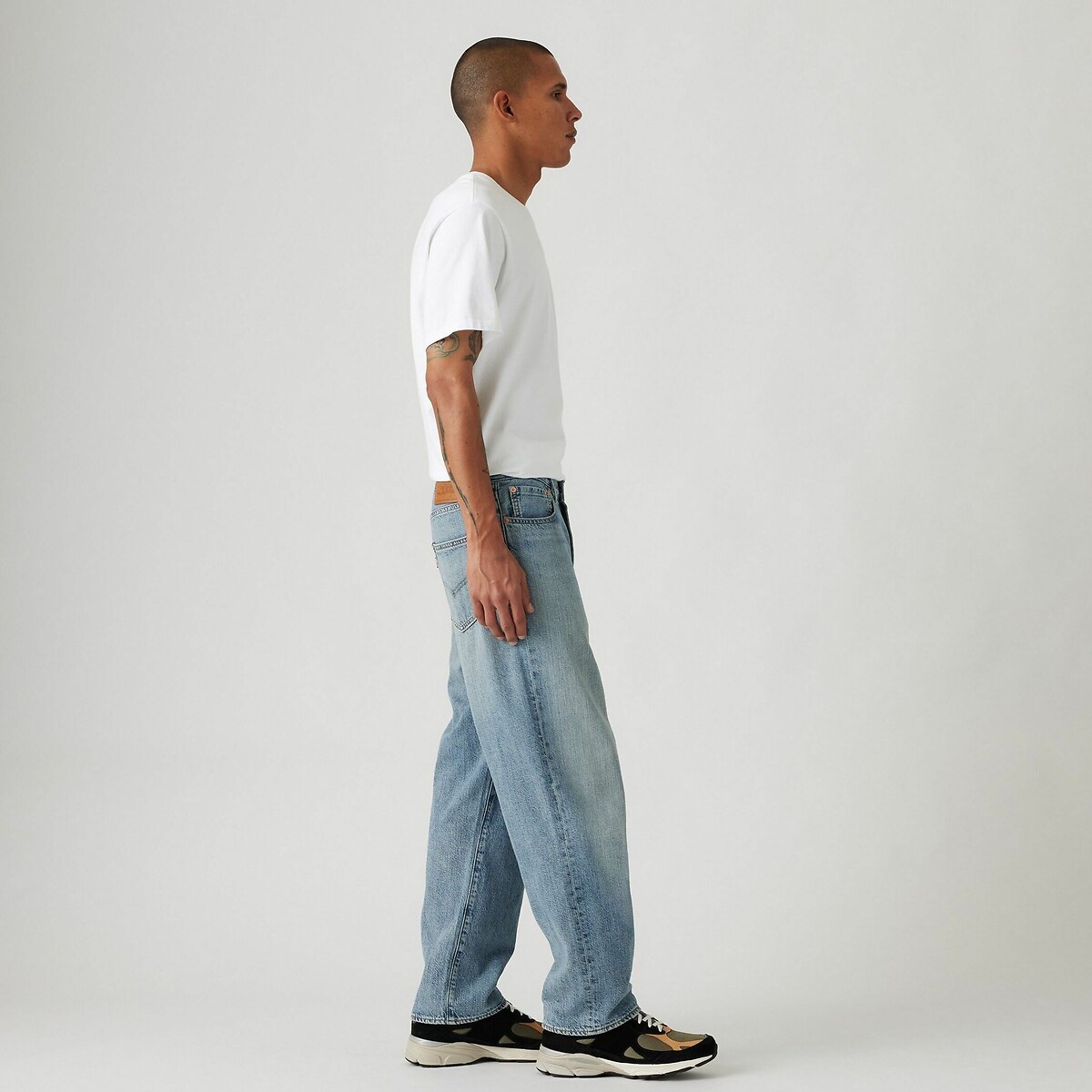 Calça jeans folgada LEVI'S 568® em algodão e linho