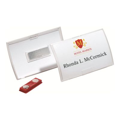 Durable Clickfold - 10 Portes badge pliables avec aimant - 54 x 90 mm