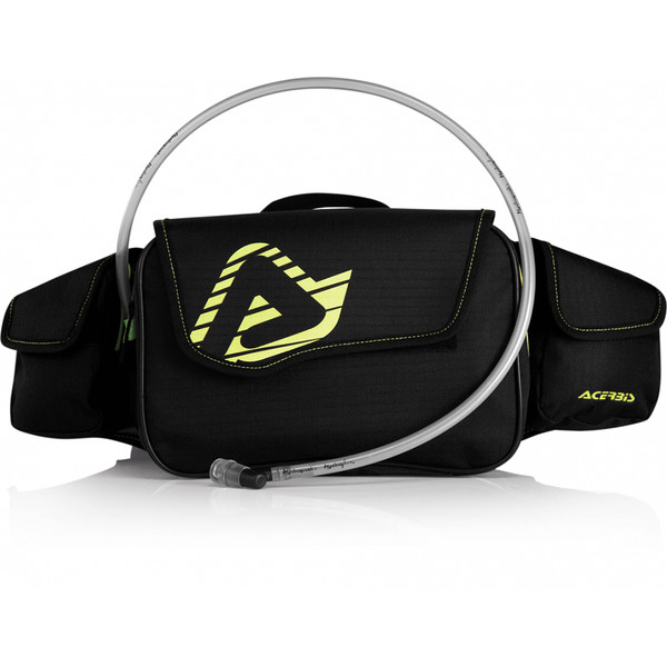 Acerbis - Sacoche banane + poche à eau Dromy 6,5L Noir / Jaune fluo