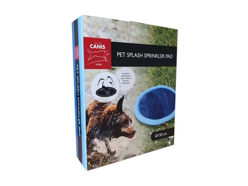 Pet pad splash sprinkler, fontaine måtte 150cm, vandleg, hund