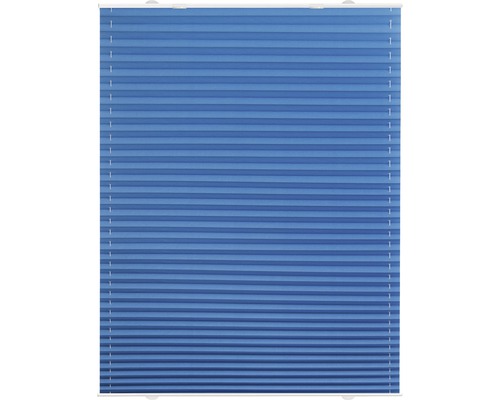 Lichtblick plisségordijn, zelfklevend blauw, 50x130 cm, inclusief zuignappen