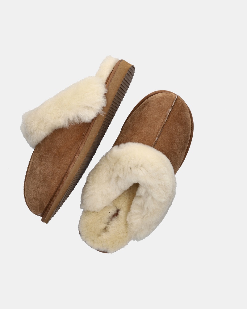 Shepherd Pantoffels  - cognac