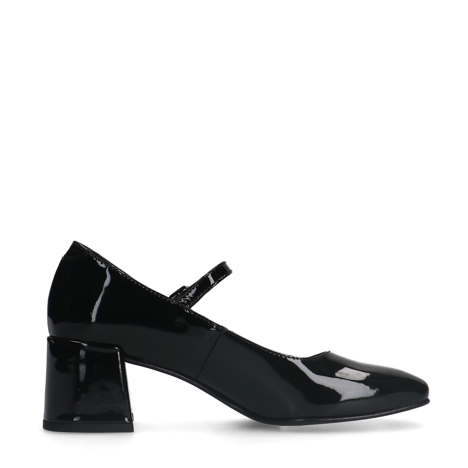 Zwarte lakleren Mary Jane pumps