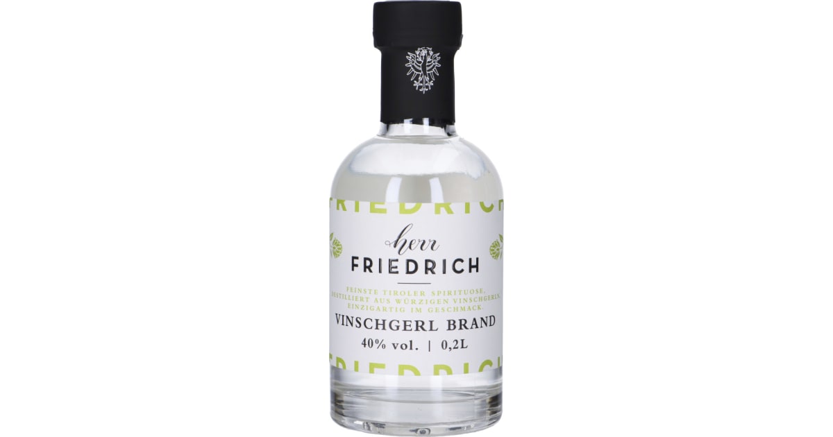Therese Mölk Herr Friedrich Vinschgerl Brand 40% 0,2 Liter (Einweg)