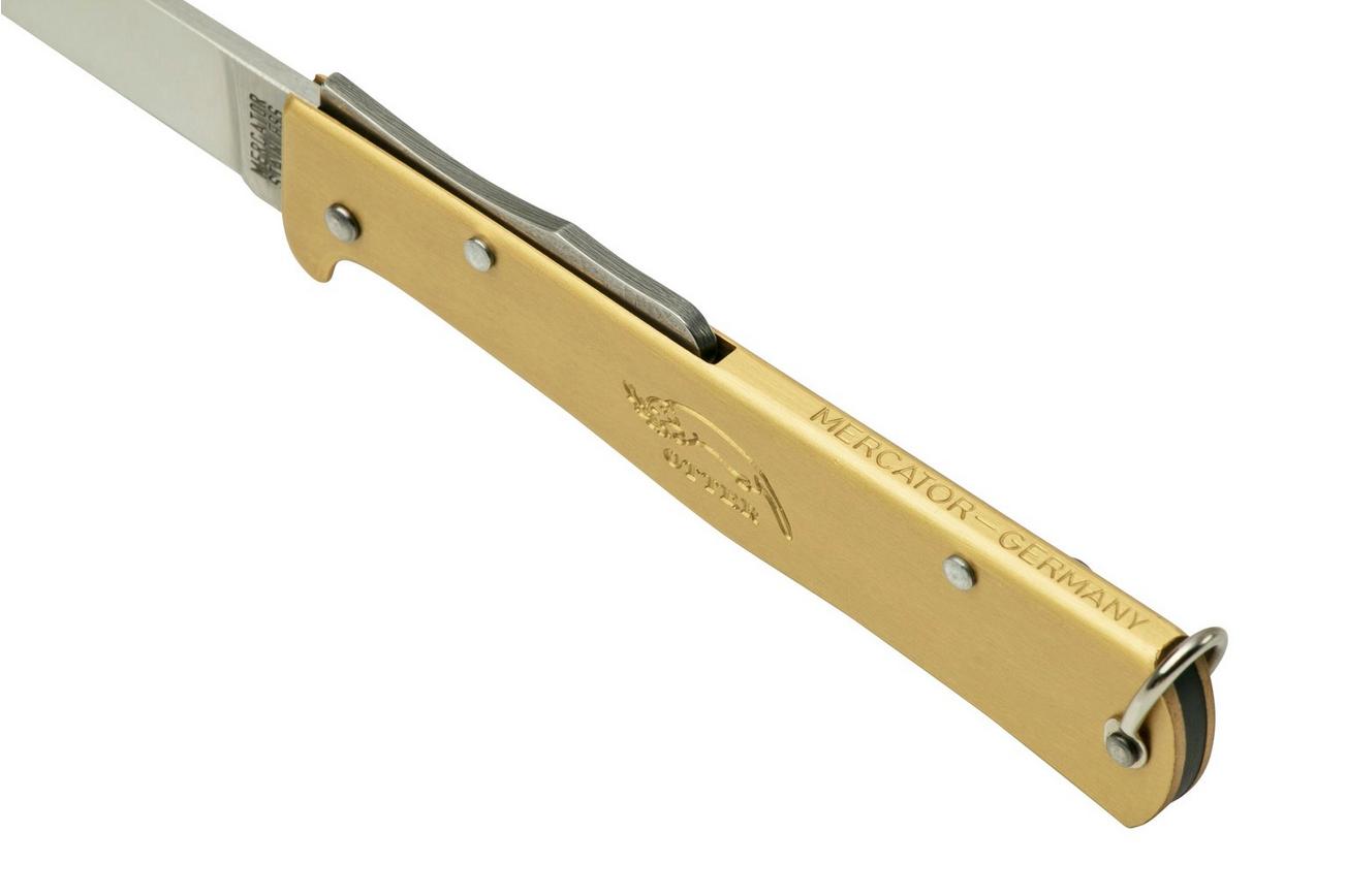 Otter Mercator 10-736 RG R Large Brass Stainless Pocketclip, zakmes