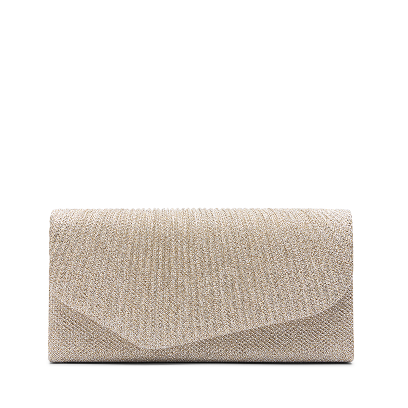 Zilveren glitter clutch