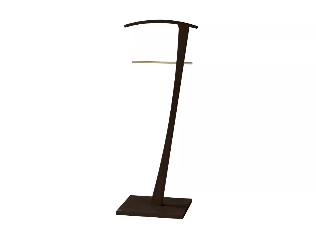 Valet de nuit - H115cm x L48cm x P28cm - hêtre massif wenge - Lindes