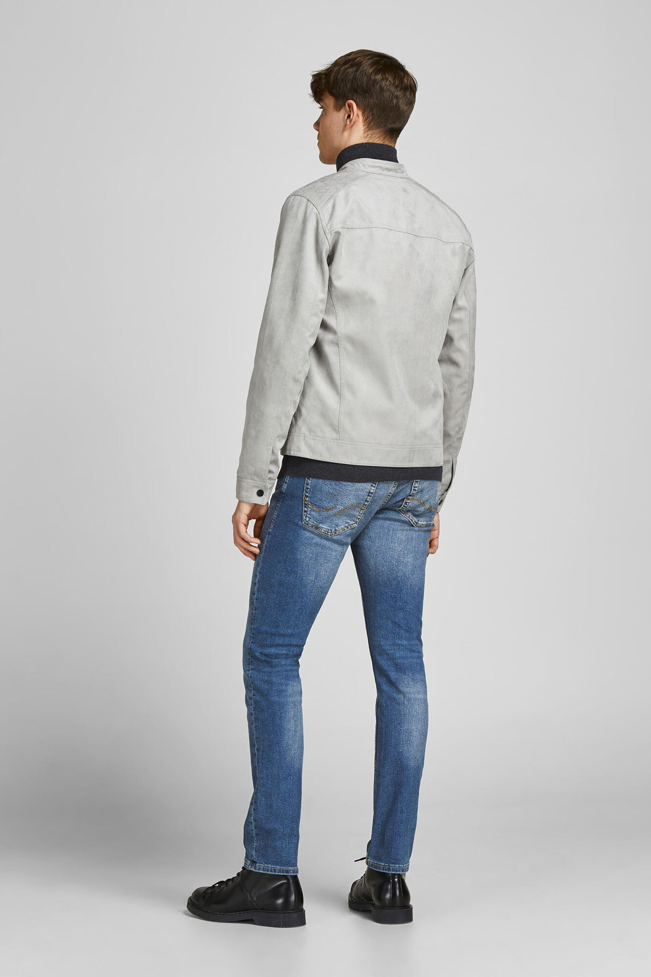 Calça jeans slim fit - azul médio
