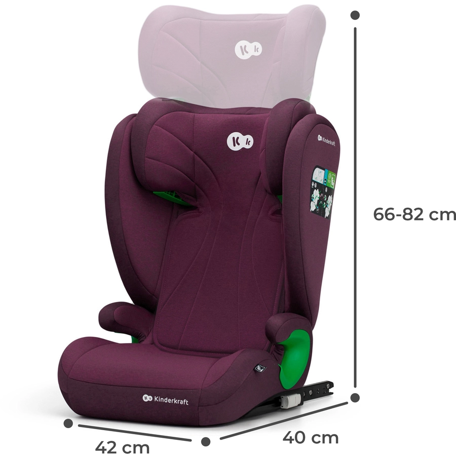 Kinderkraft Kindersitz Junior Fix i-Size cherry pearl