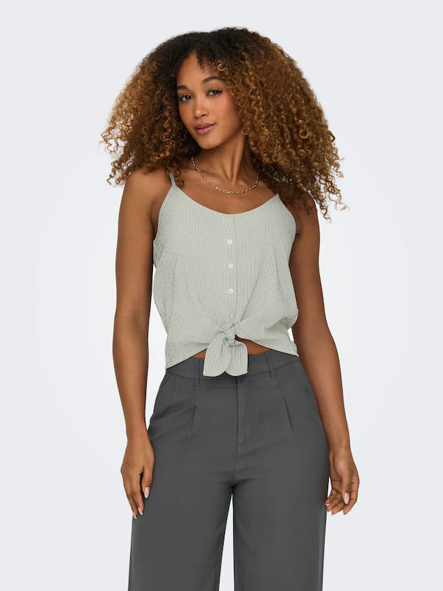 ONLY Trägertop »ONLLECEY SL KNOT SINGLET NOOS WVN«, mit geknotetem Detail