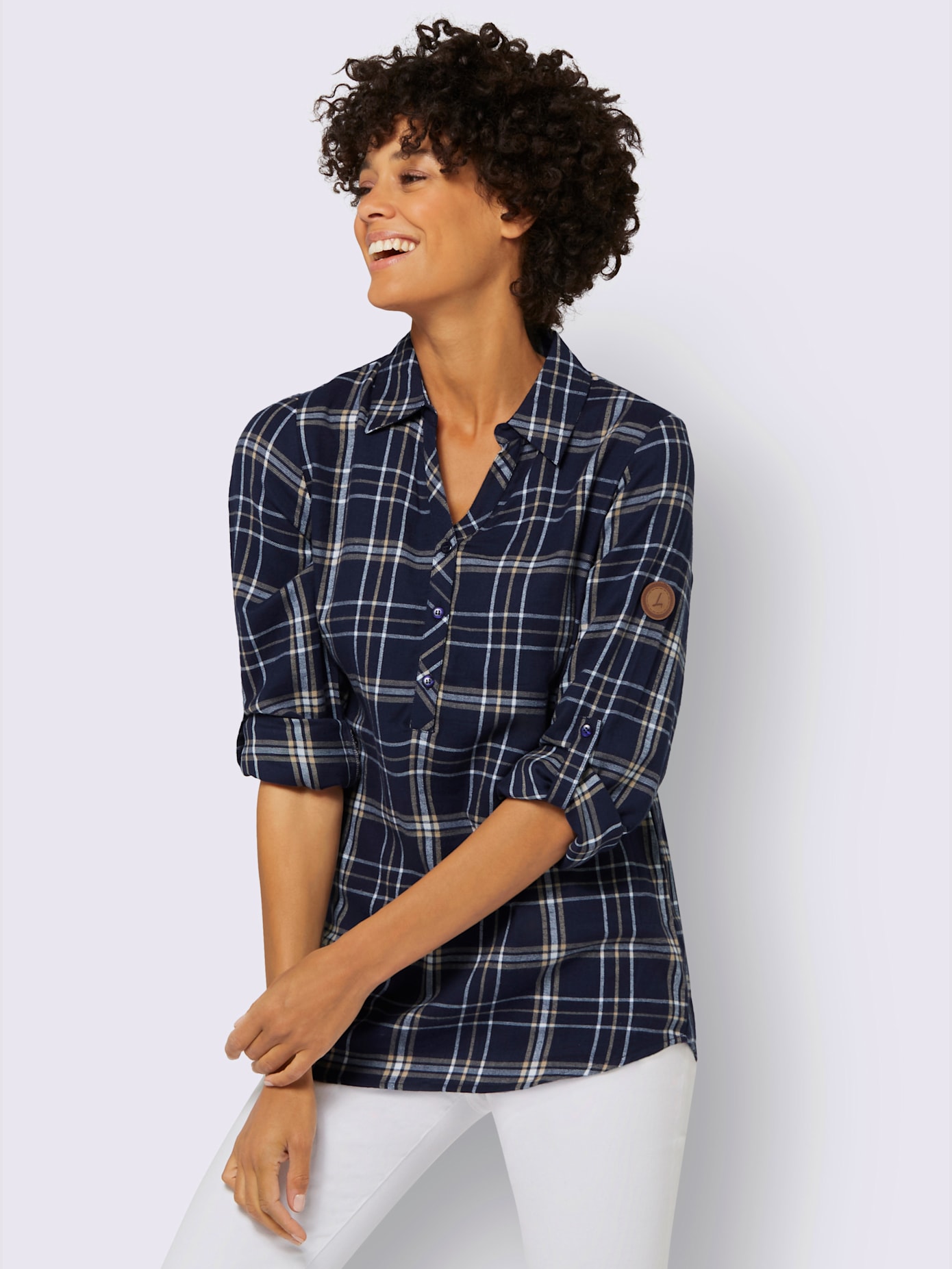 Chemisier en flanelle pur coton