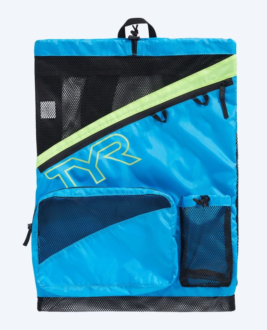 TYR svømmenet - Elite Team 40L - Lyseblå/gul