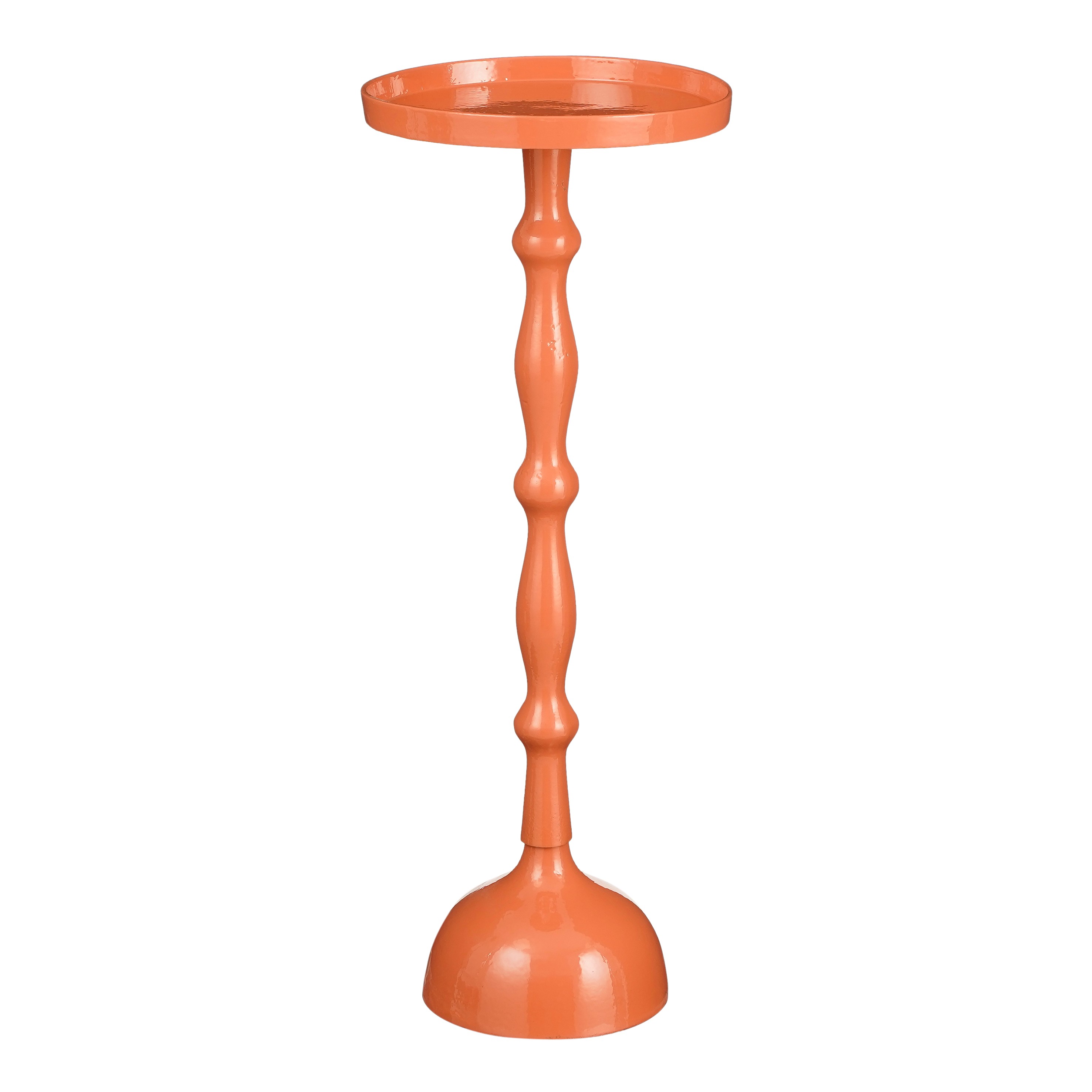Mica decorations - table d'appoint en aluminium recyclé orange h66