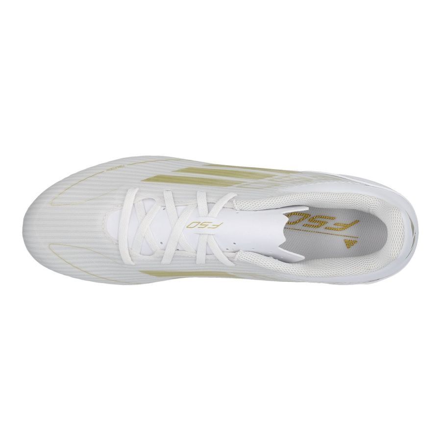 adidas F50 Club FxG Day Spark - Blanc/Doré/Blanc