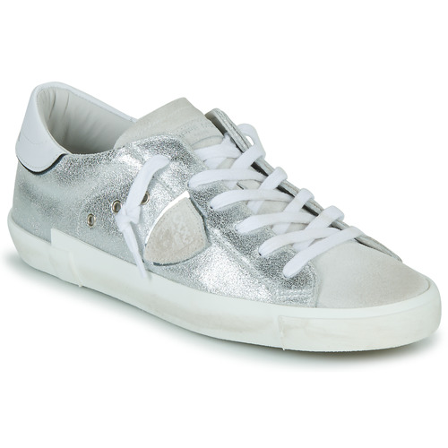 Philippe Model - PRSX LOW WOMAN Blanco / Plata