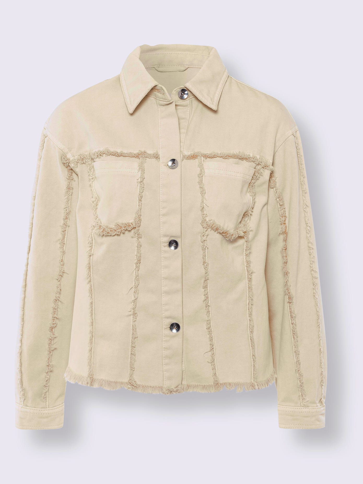 Blazer bords à fines franges