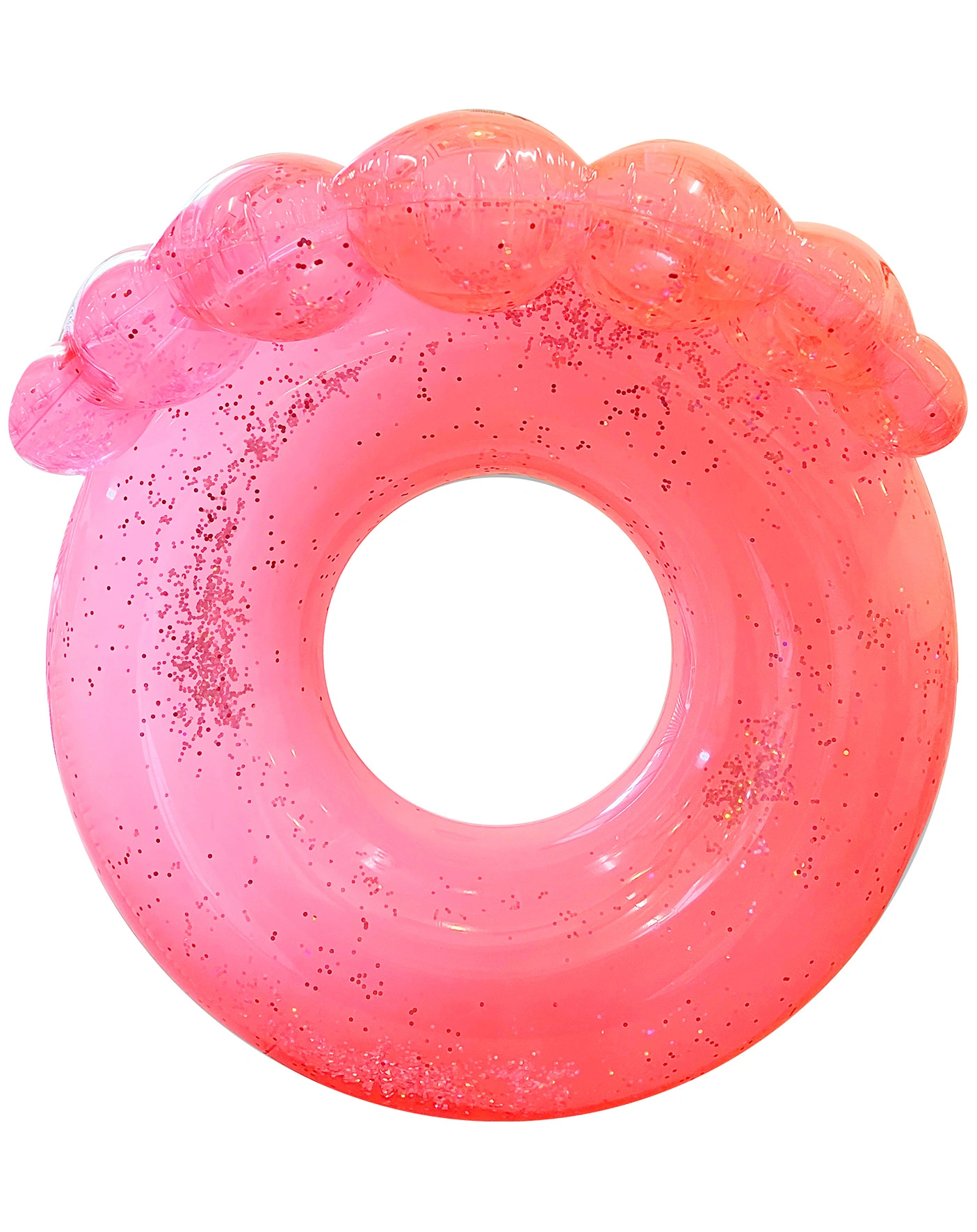 Schwimmring SHELL (Ø110 cm) in neon coral