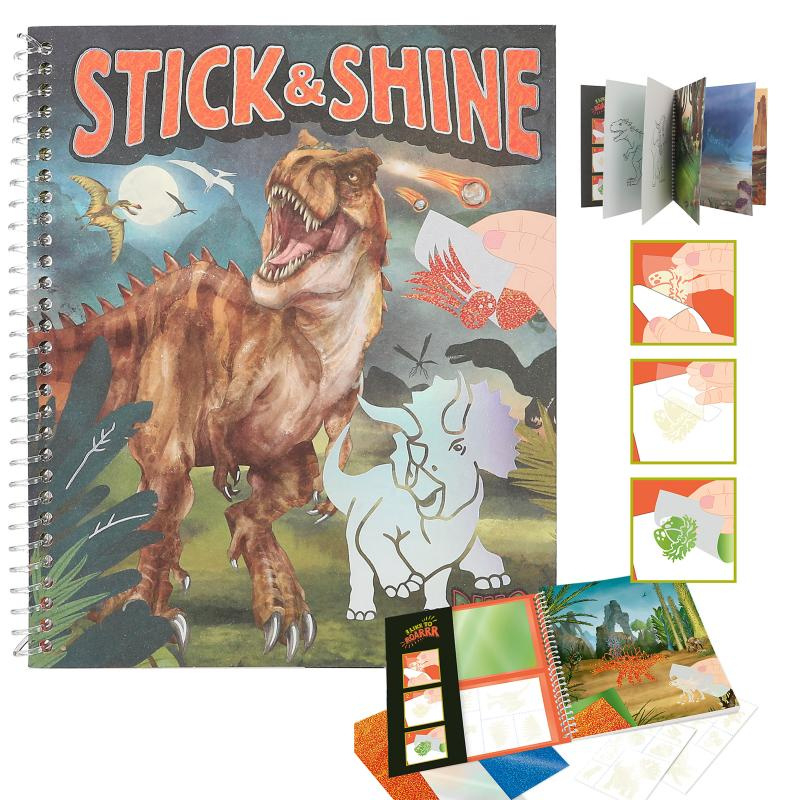 Dino World kleurboek Stick & Shine