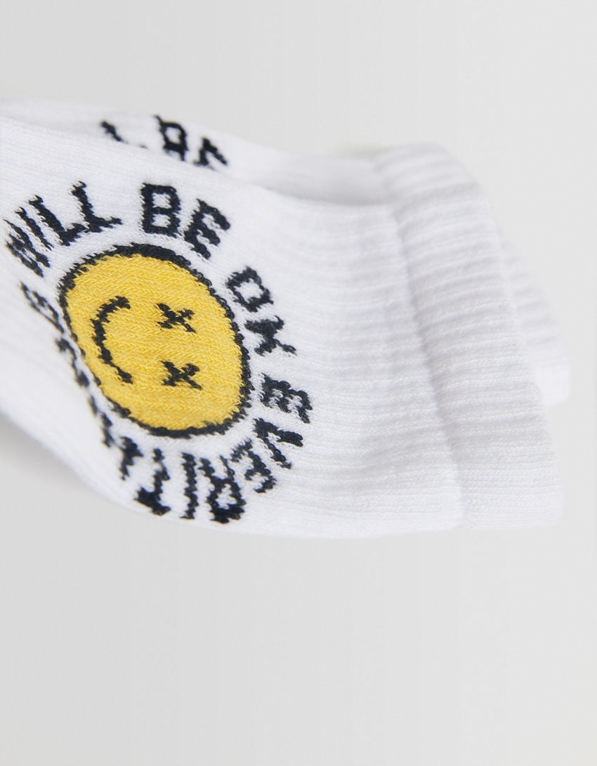 Pacote com 3 pares de meias estampadas