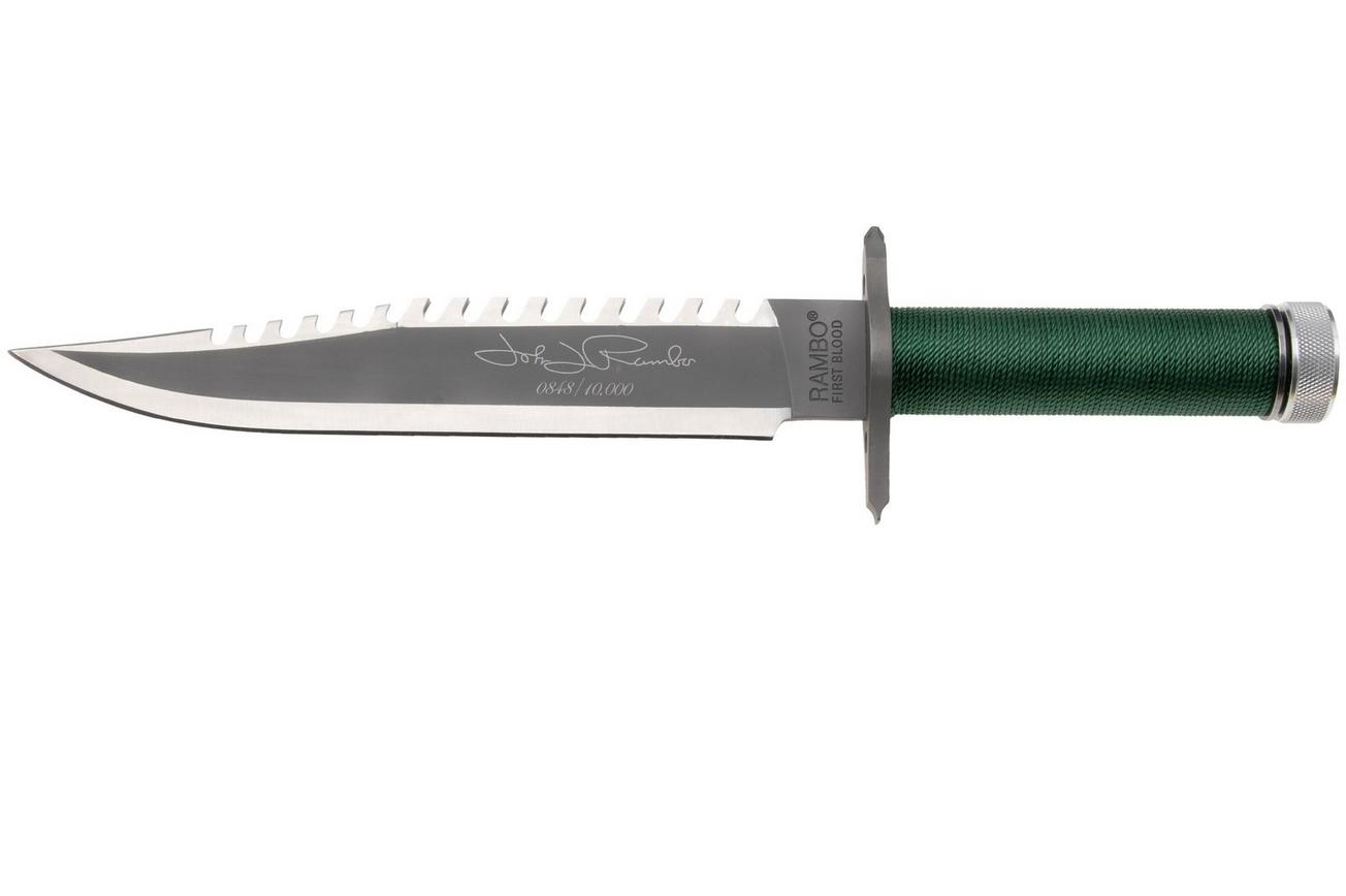Rambo First Blood 9423 Signature Edition met survival kit, vaststaand mes