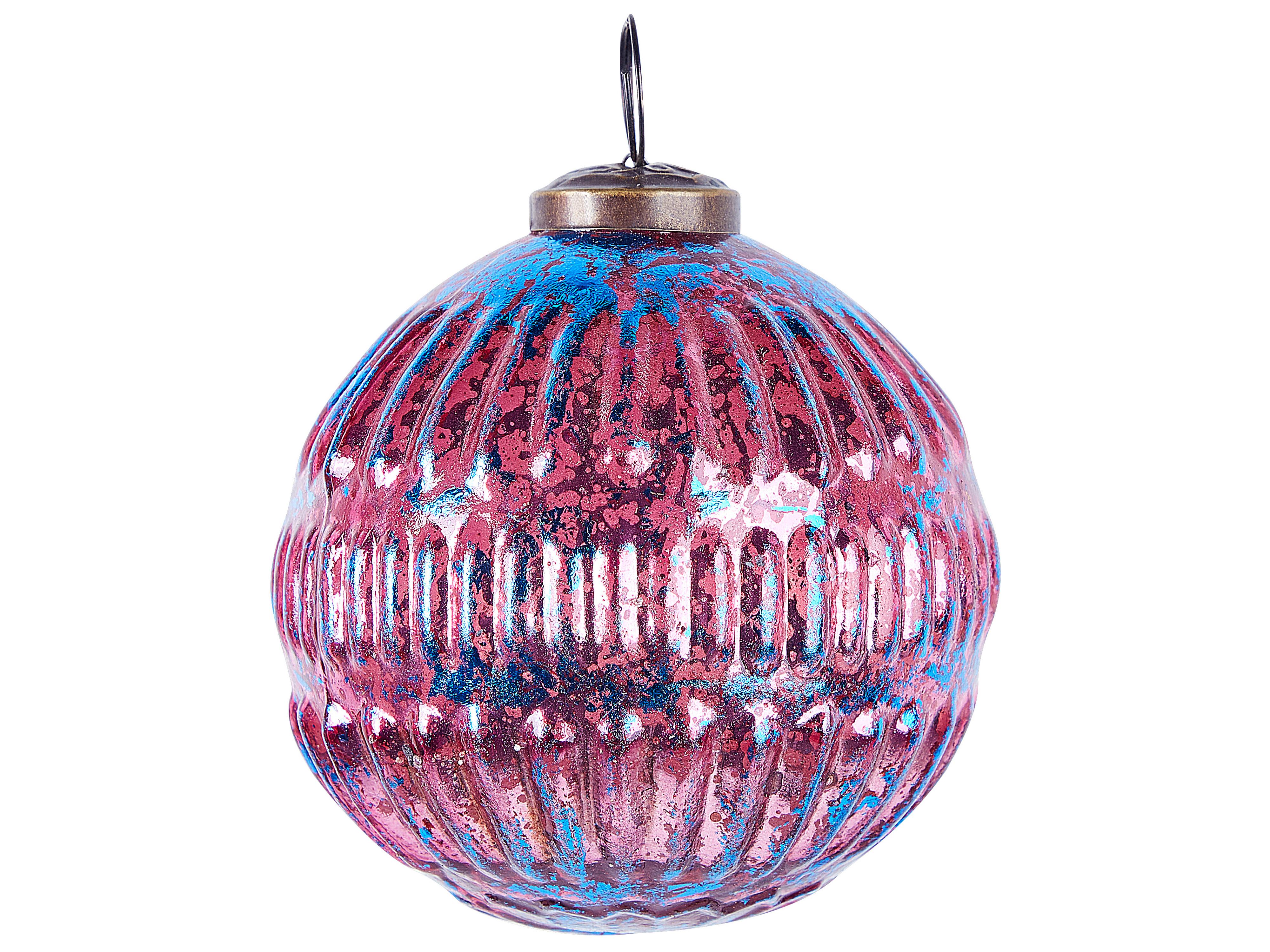 Set van 6 kerstballen ASTRAL Glas Roze