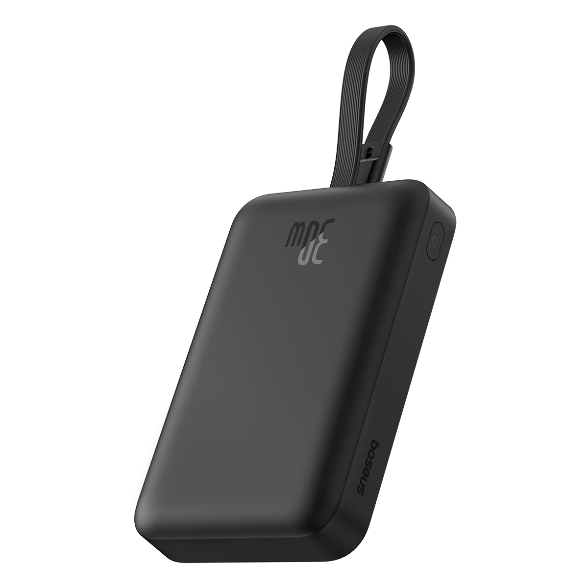 (30W) 10000mAh Magnetische MagSafe USB A / USB C Powerbank Power Delivery Ladegerät inkl. USB C Ladekabel mit LED Anzeige - Schwarz