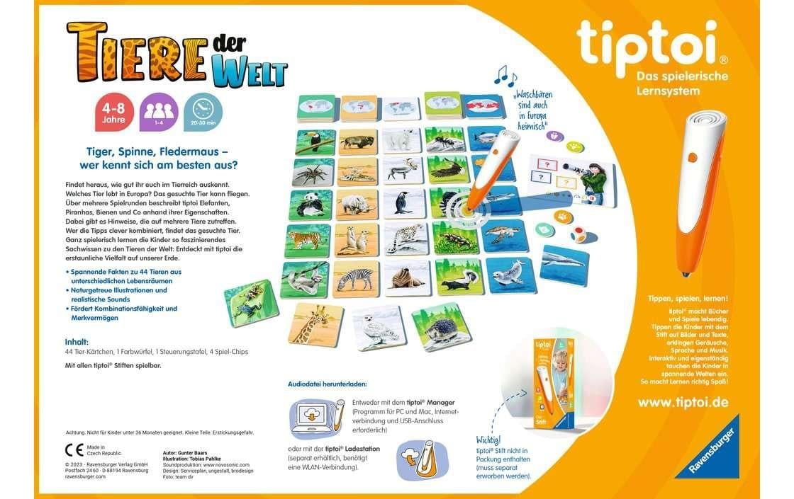 Spiel »tiptoi tiptoi – Tiere der Welt«