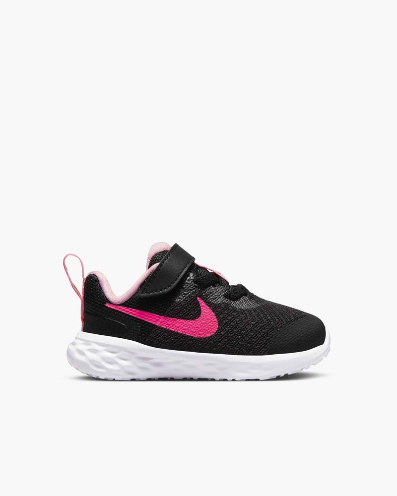 Chaussures Nike Revolution 6 Noir & Rose pour enfant