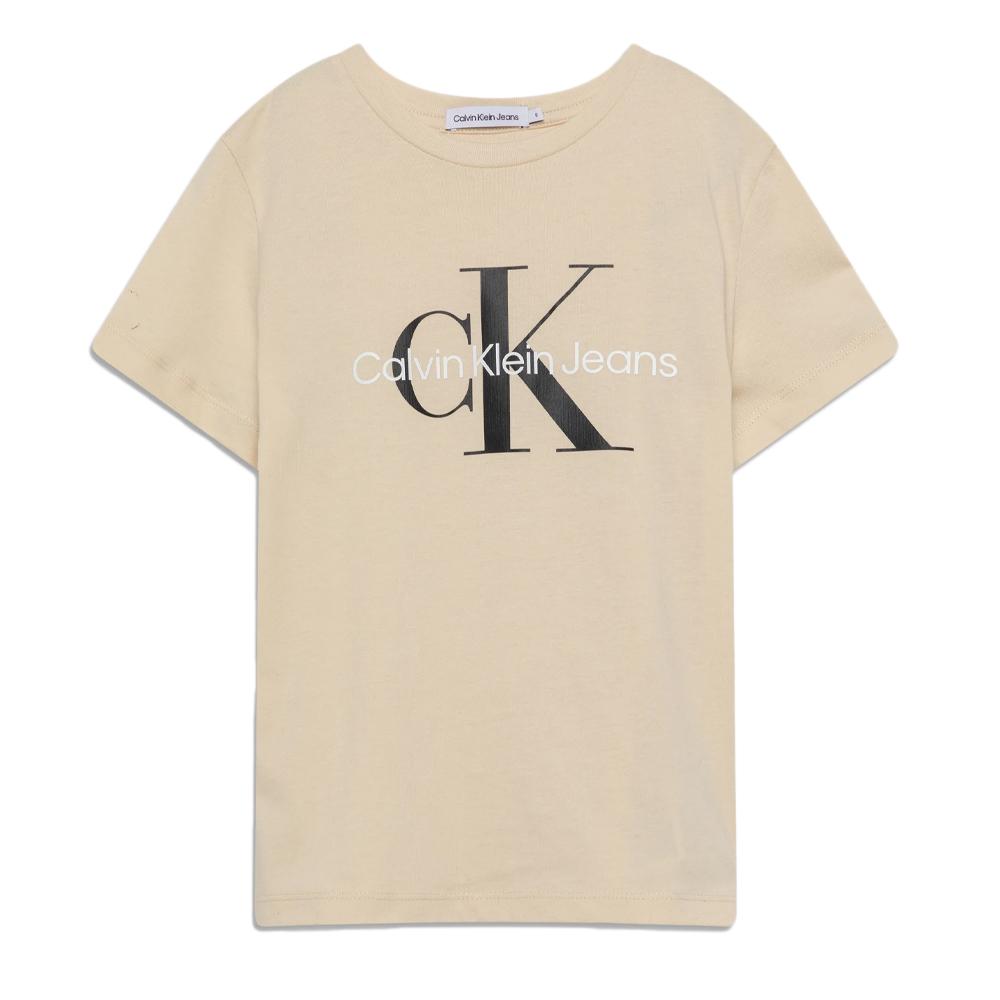 Calvin Klein Jeans T-shirt Beige Garçon Calvin Klein Jeans Monogram