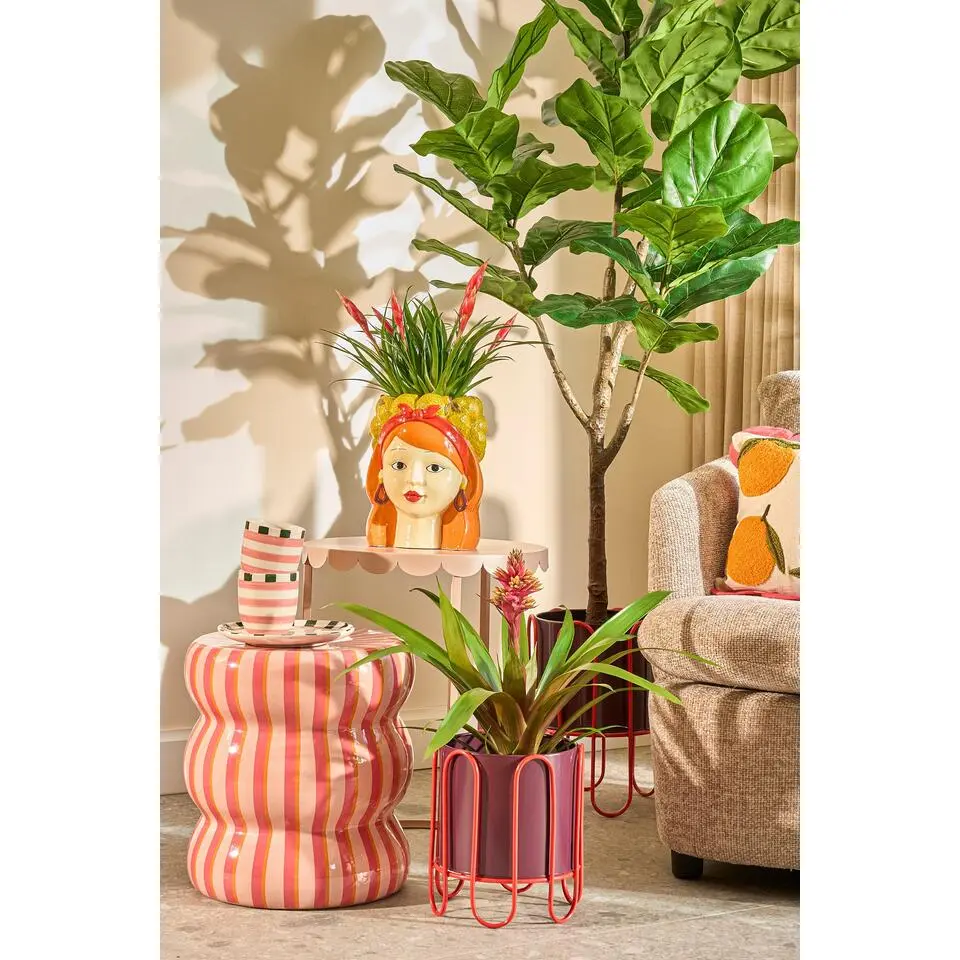 Mica Decorations Funny Bloempot Binnen - H25 x Ø20 cm - Dolomiet