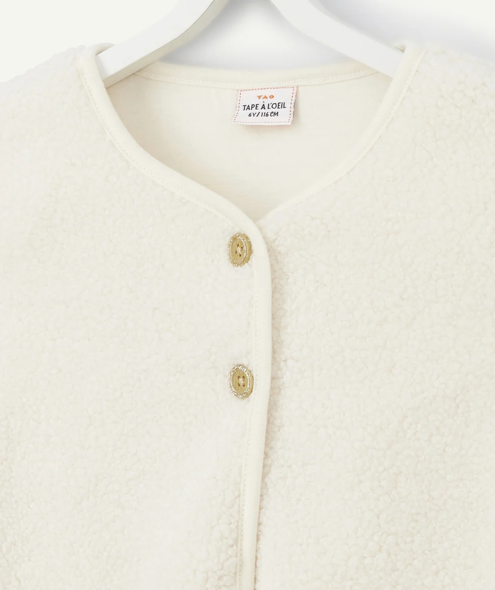 VESTE SANS MANCHES FILLE EN SHERPA