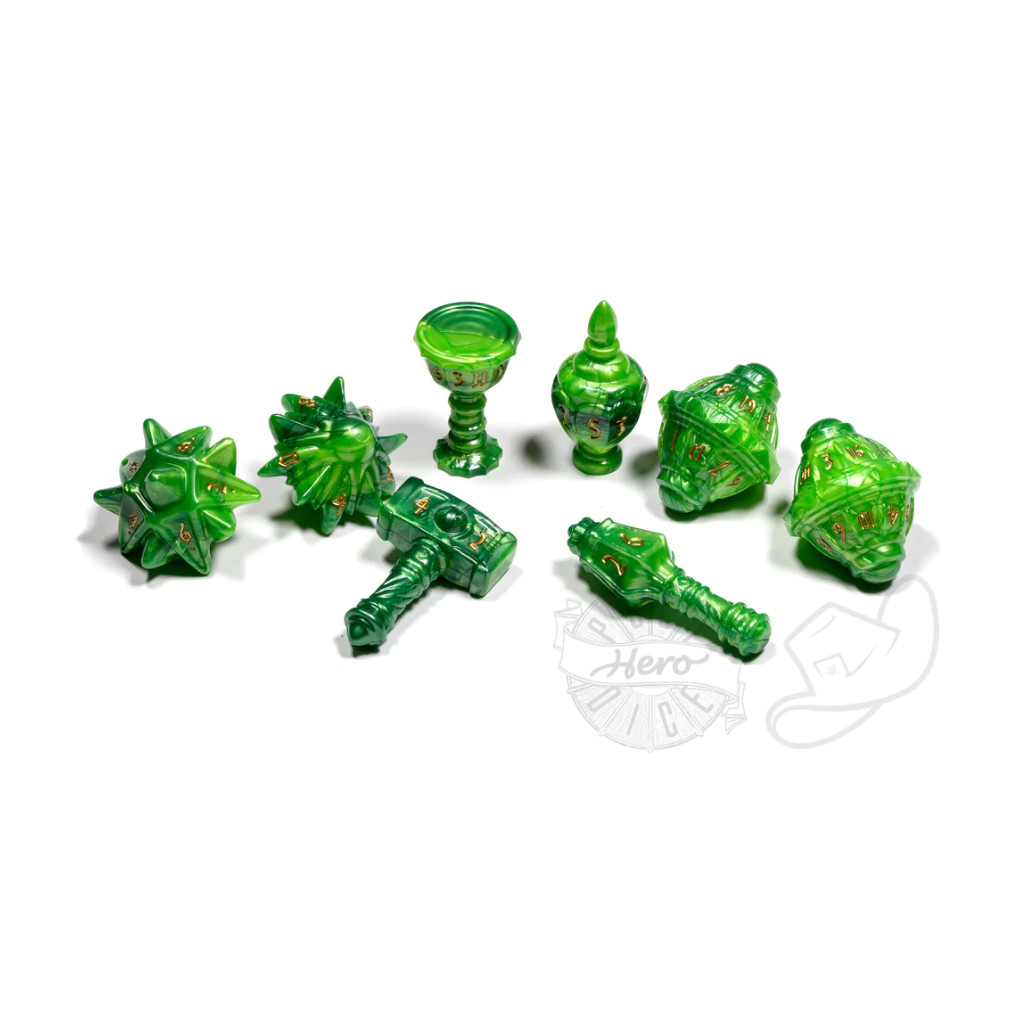 Set de 8 Dés JDR Polyhero Dice : Cleric