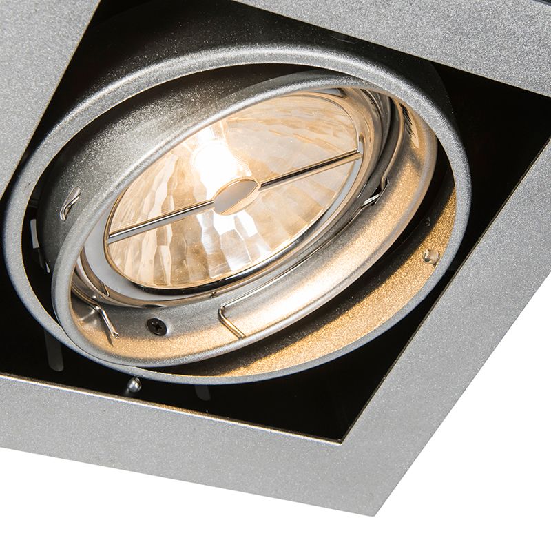 Inbouwspot staal G53 111mm verstelbaar - Oneon