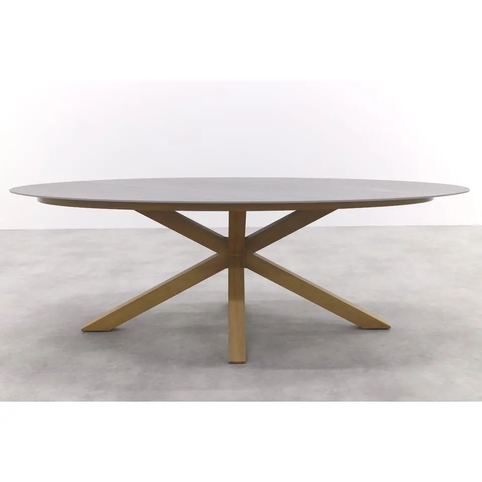 Scotland tafel - 230x115 cm - light teaklook - Centostone Napoli sand