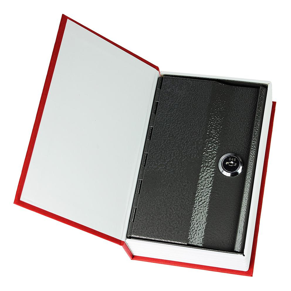 (17.5x11cm) Buch Tresor Attrappe Geheimversteck Geldkassette mit Schloss für Geld / Wertpapiere / Schmuck